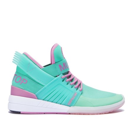 Supra Skytop V Turkis Høye Sneakers Herre [NO-6-L032]